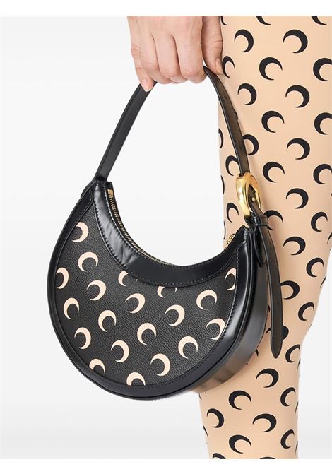 moon canvas eclips mini bag woman black MARINE SERRE | WBA002A RWOV0030IT99
